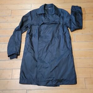 Whyred Black Nylon Lightweight Trench Men's 46